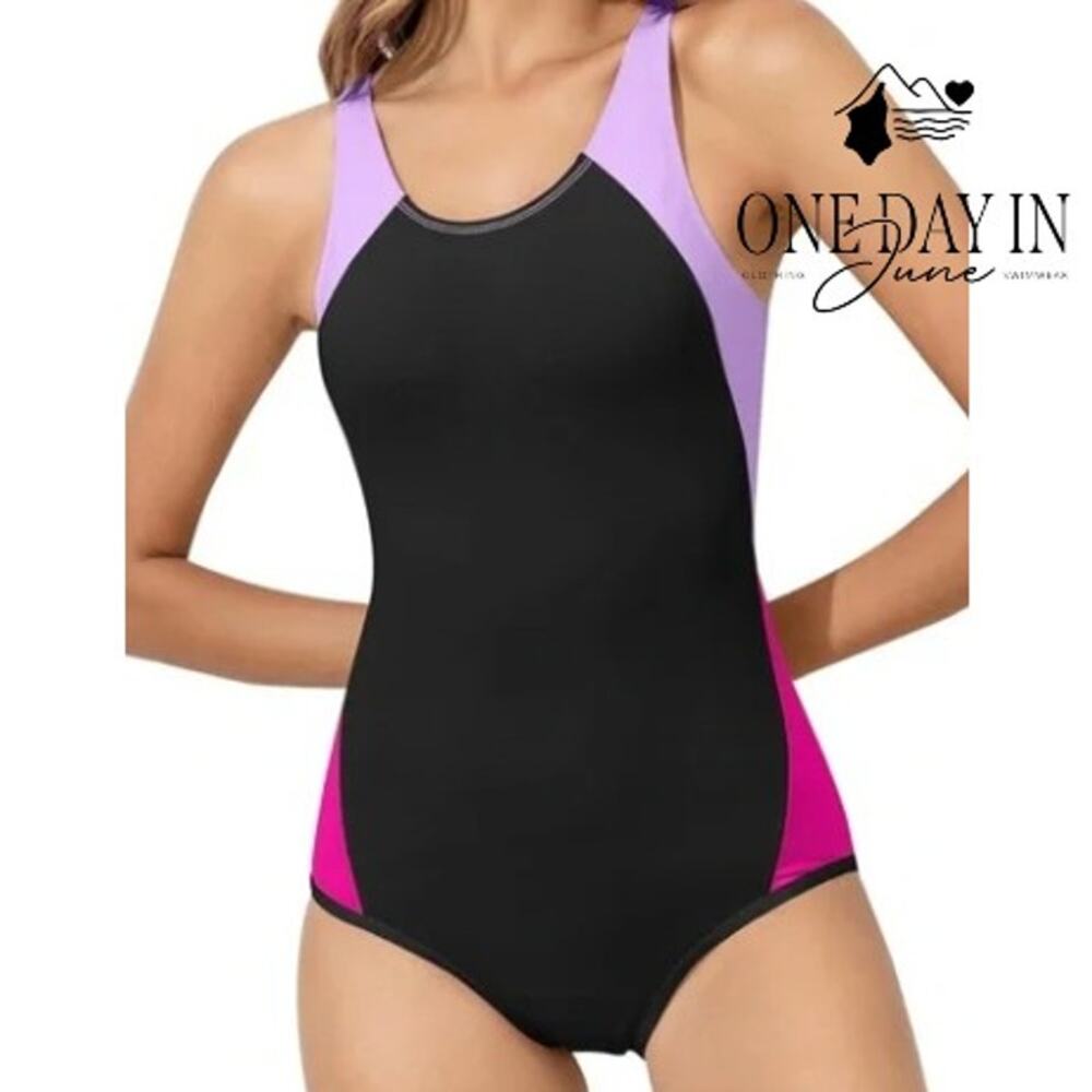 Beautikini Sport Training One Piece Swimsuit Size L